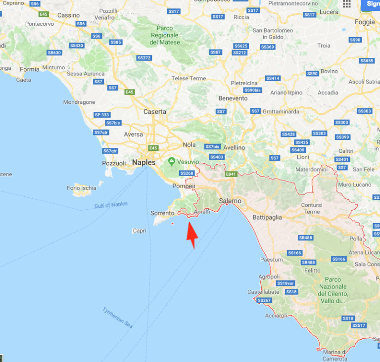 Praiano Map – Italybeyond